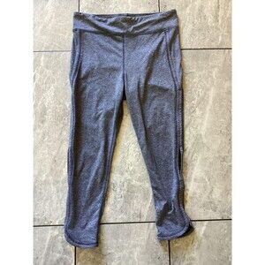 FP Movement Leggings Womens XL Heather Gray Cropped Capri Side Slit Yoga
